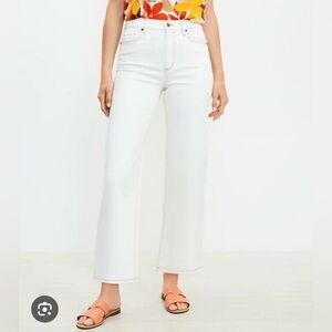 Loft high rise kick crop jeans